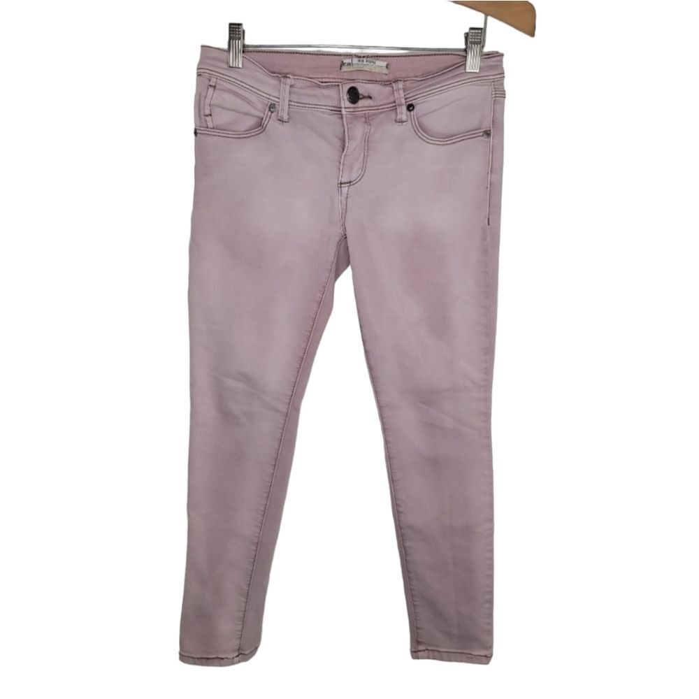 Free People Stella pink ankle skinny denim jeans 25